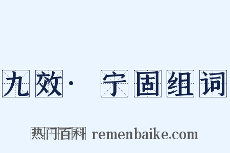 九效·宁固组词是什么意思的图片
